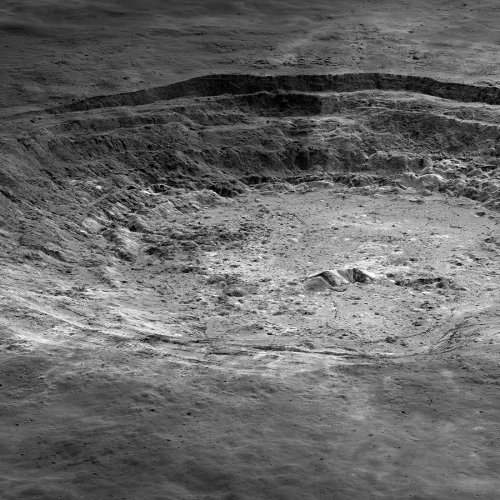 moon crater called  Aristarchus Crater  credits : NASA