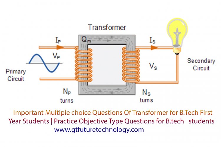 Important Multiple choice Questions Of Transformer for B.Tech First ...