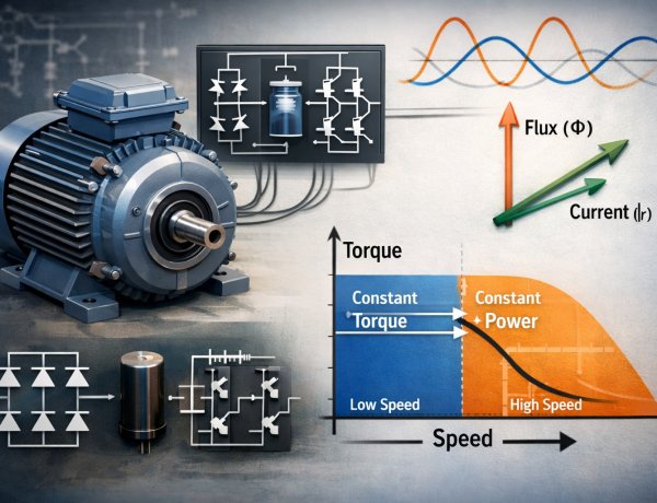 Constant Torque and Constant Power Control of Induction Machines – Theory, Characteristics, and Practical Implementation